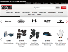 Tablet Screenshot of catchersgear.com